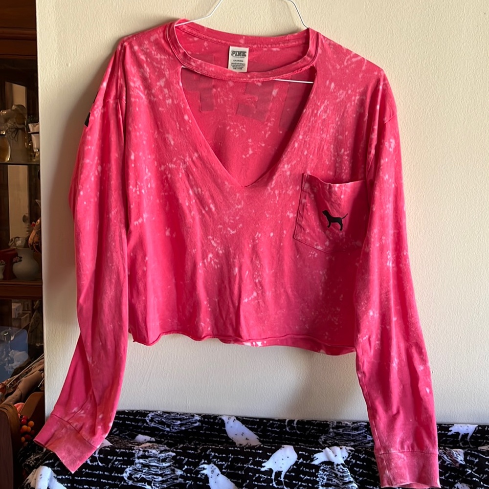Keyhole PINK crop top